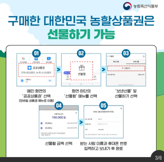 농할상품권-선물하기