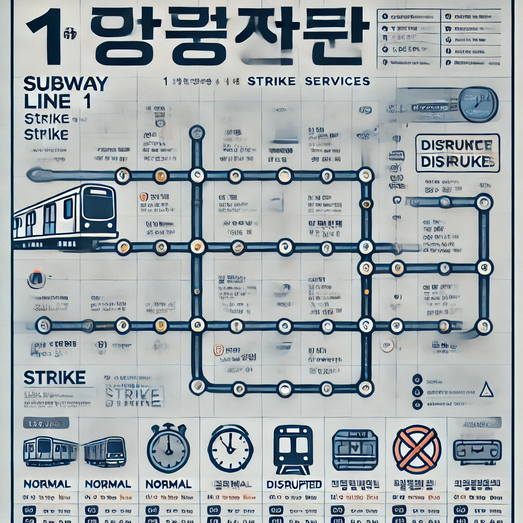1호선-지하철-파업-시간표