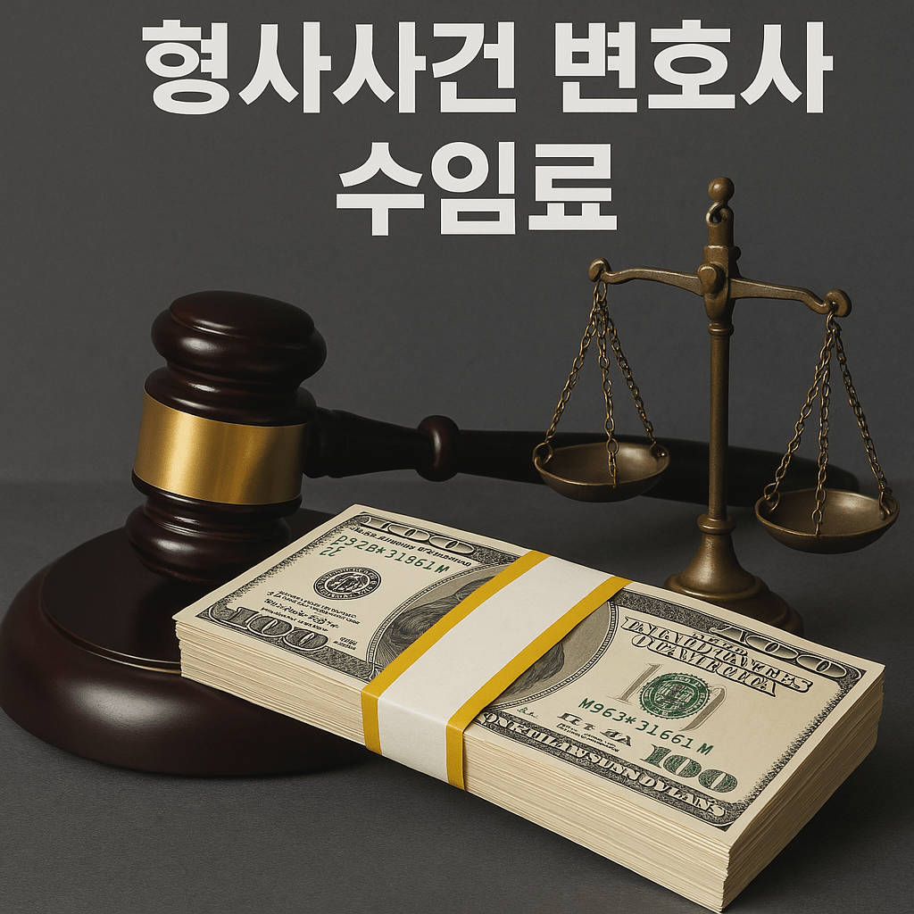 형사사건 변호사 수임료