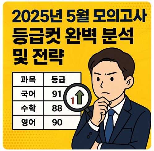 2025년 5월 모의고사 등급컷
