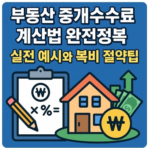 부동산 중개수수료 계산