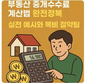 부동산 중개수수료 계산