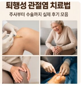 퇴행성 관절염 치료법