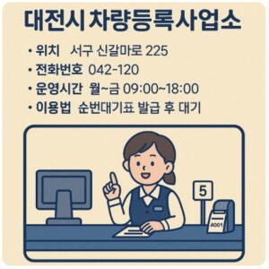 대전시 차량등록사업소
