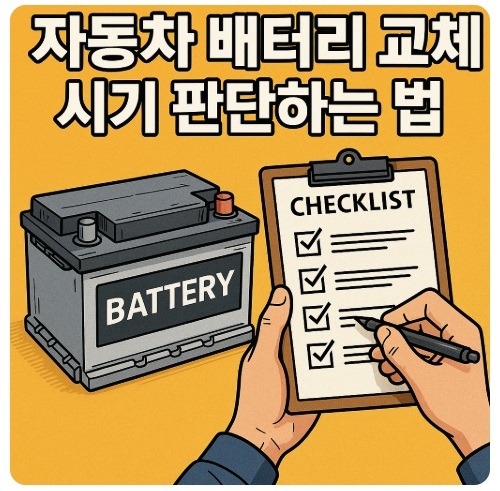 자동차 배터리 교체