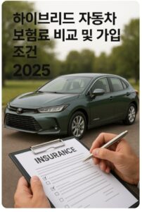 하이브리드 자동차 보험료