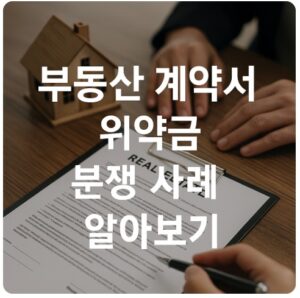 부동산 계약서 위약금