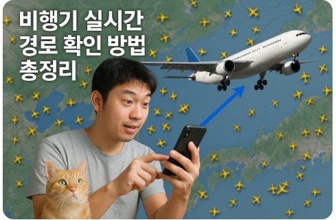 비행기 실시간 경로 확인