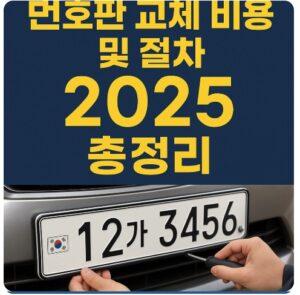 번호판 교체 비용