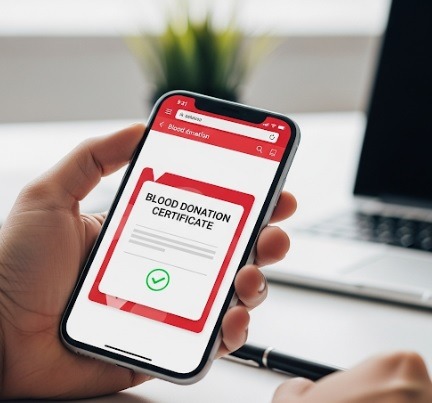 헌혈확인증명서 인터넷 발급