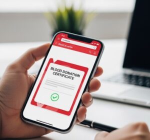 헌혈확인증명서 인터넷 발급