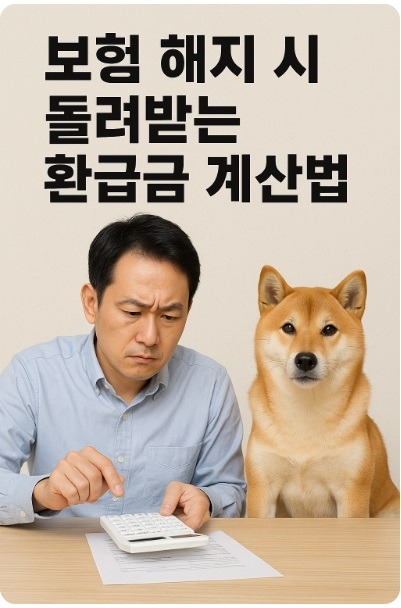 보험 해지 시 돌려받는 환급금