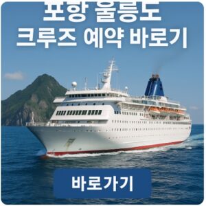 포항 울릉도 크루즈 예약