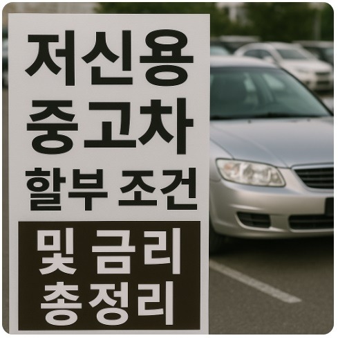 저신용 중고차 할부