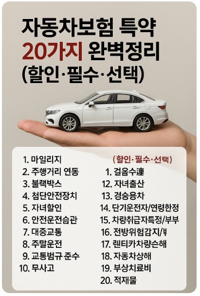 자동차보험 특약