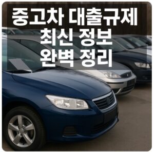중고차 대출규제