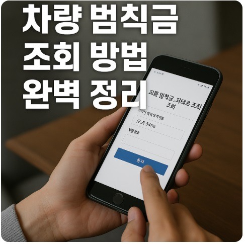 차량 범칙금 조회