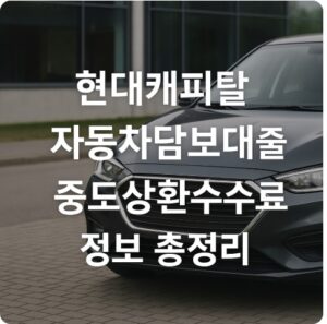 현대캐피탈 자동차담보대출