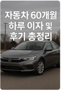 자동차 60개월 할부