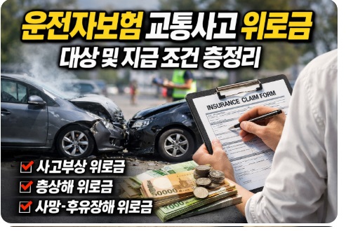 운전자보험 교통사고 위로금