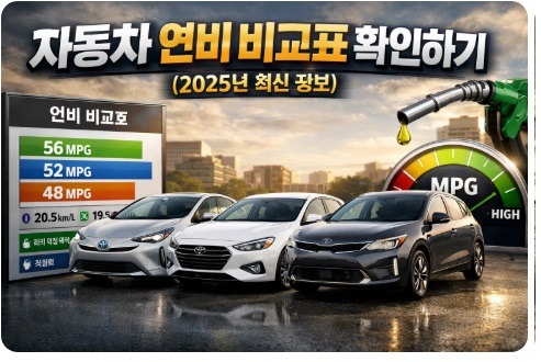 자동차 연비 비교표