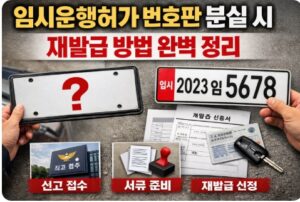 임시운행허가 번호판