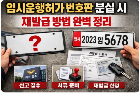 임시운행허가 번호판