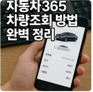 자동차365 차량조회