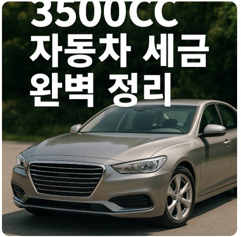 3500cc 자동차 세금
