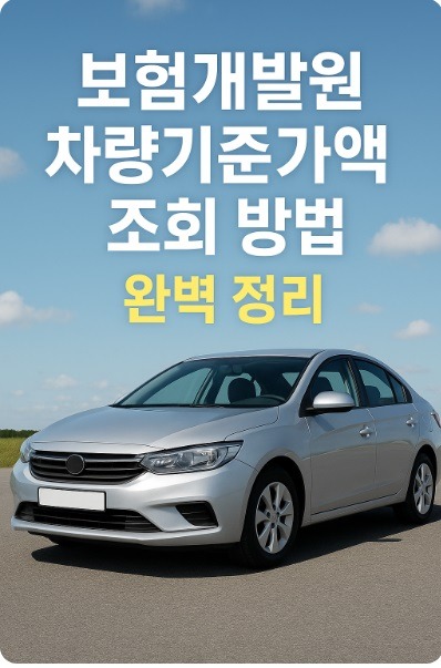 보험개발원 차량기준가액