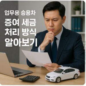 업무용 승용차 증여