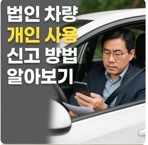 법인 차량 개인 사용