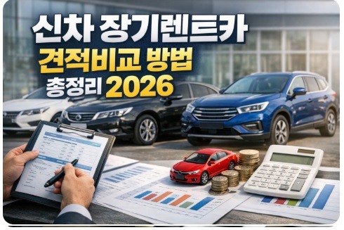신차 장기렌트카 견적비교