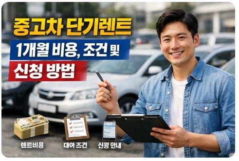 중고차 단기렌트 1개월