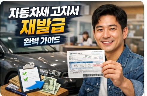 자동차세 고지서