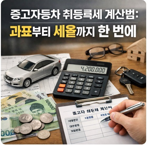 중고자동차 취등록세