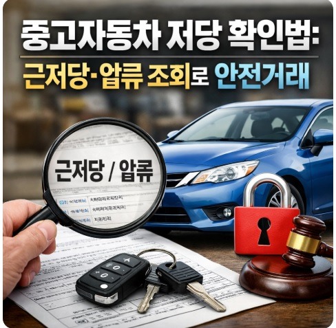 중고자동차 저당 확인