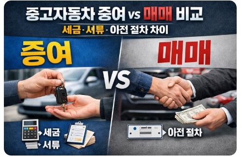 중고자동차 증여 매매