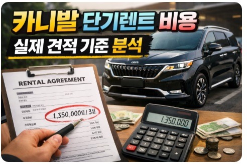 카니발 단기렌트