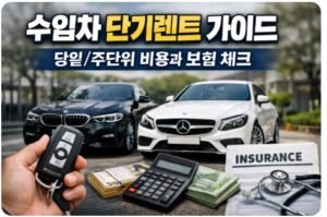 수입차 단기렌트