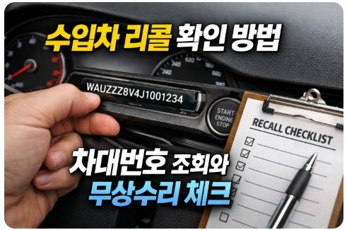 수입차 리콜 확인