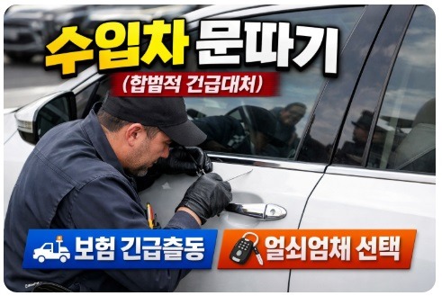 수입차 문따기