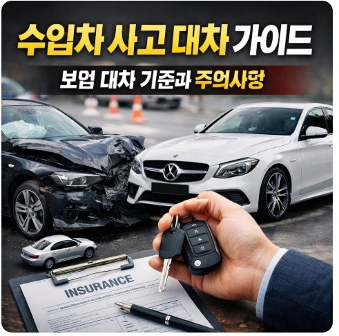 수입차 사고 대차