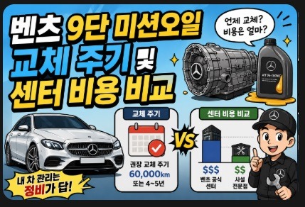 벤츠 9단 미션오일