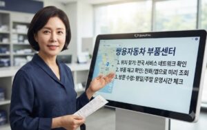 쌍용자동차 부품