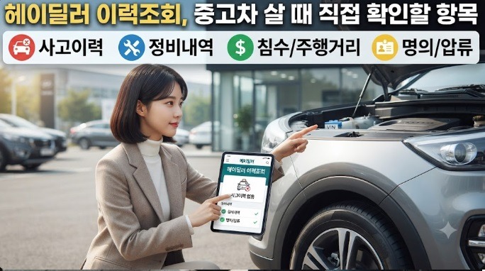헤이딜러 이력조회